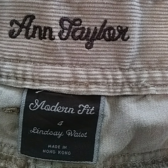 ANN TAYLOR CORDUROY PANTS - Picture 8 of 8